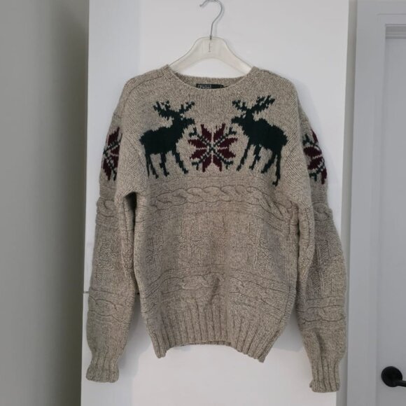 POLO RALPH LAUREN VTG WOOL SWEATER! - Picture 14 of 15